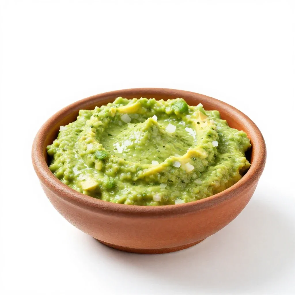 Guacamole isolated on a white background
