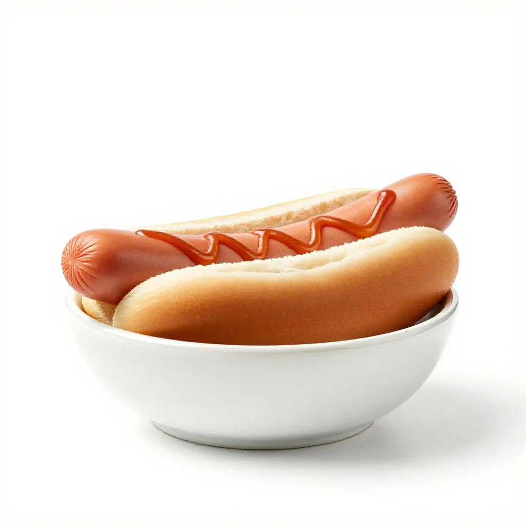 Hotdog isolated on a white background
