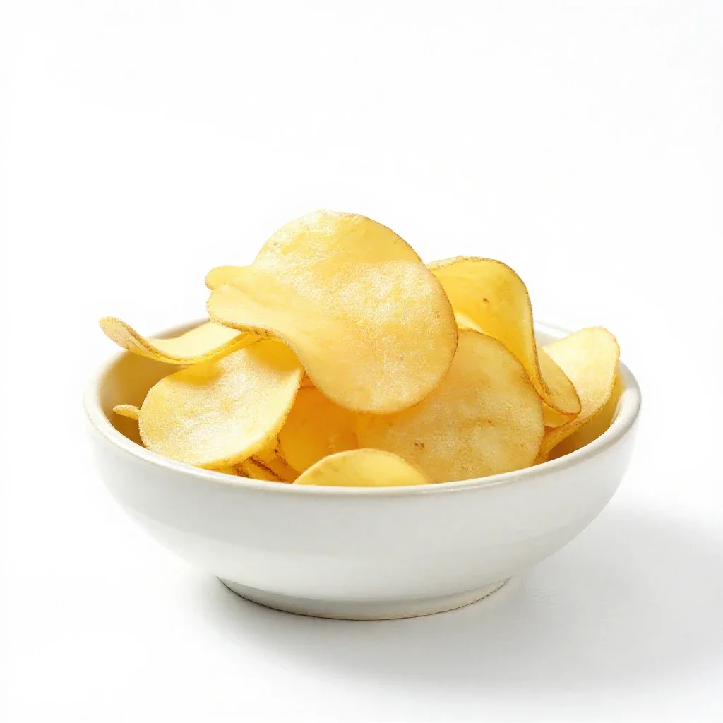 Potato skin isolated on a white background
