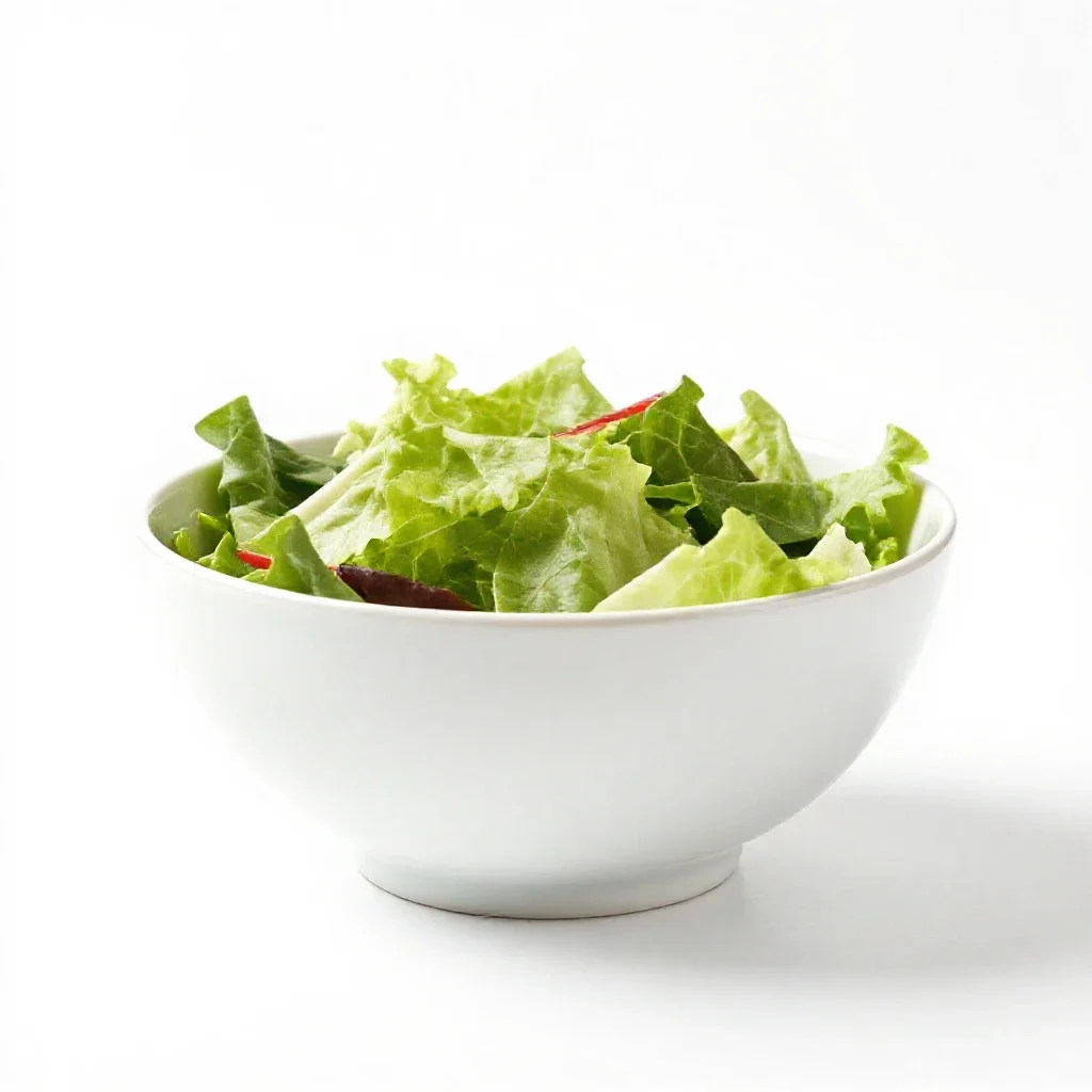 Salad bowl isolated on a white background