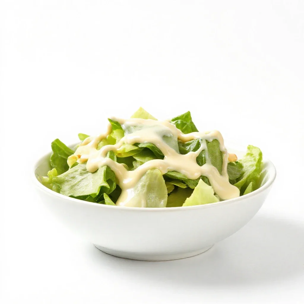 Salad isolated on a white background
