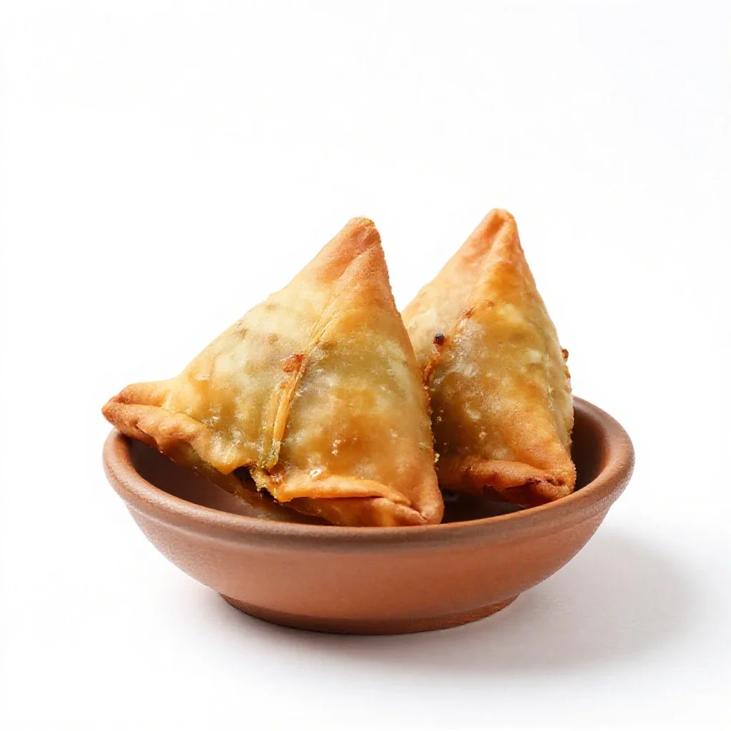 Samosa isolated on a white background