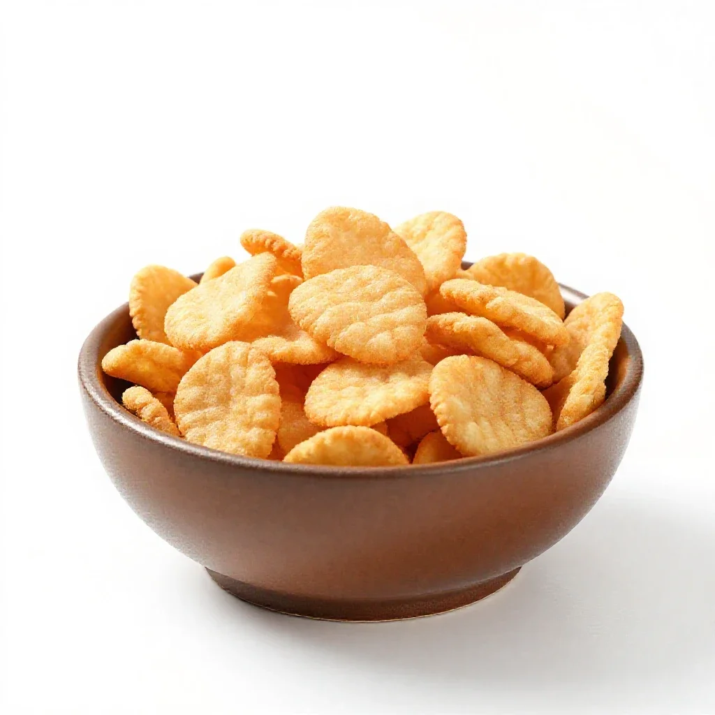 Snack food isolated on a white background