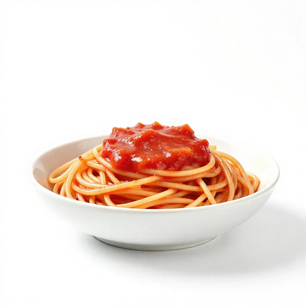 Spaghetti isolated on a white background