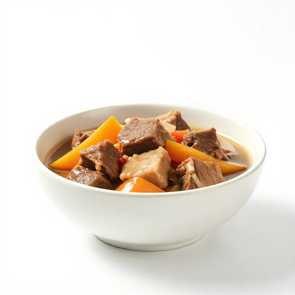 Stew isolated on a white background