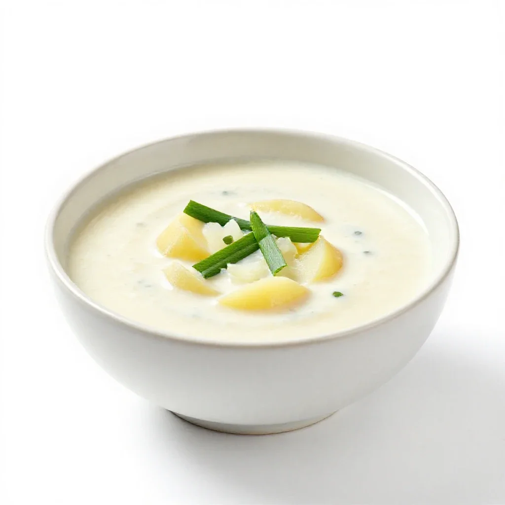 Vichyssoise isolated on a white background