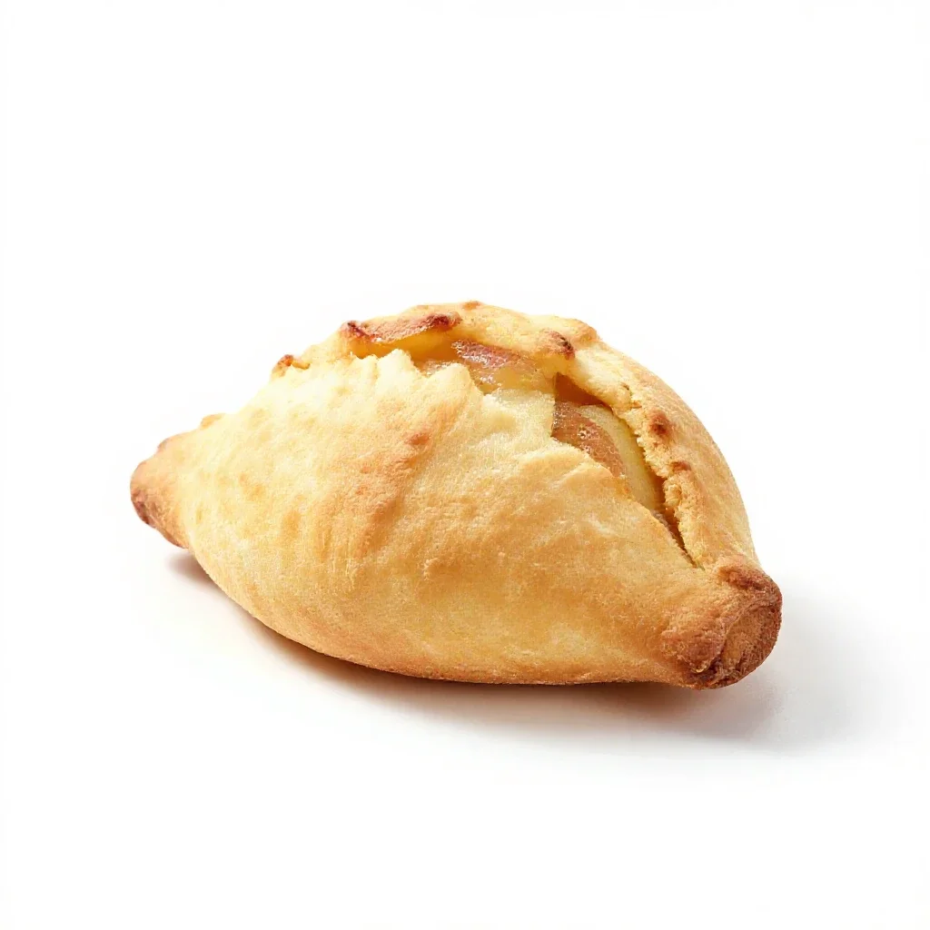 Apple turnover isolated on a white background