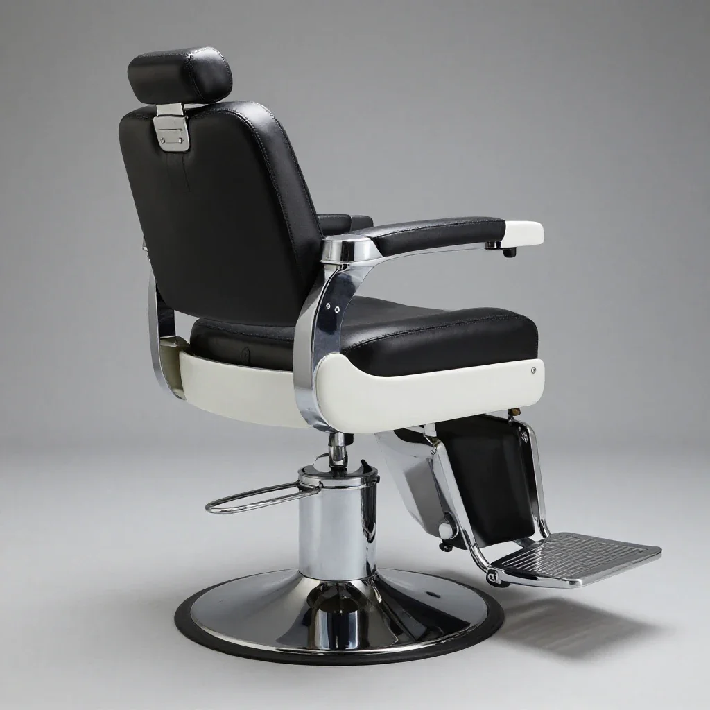 Barber chair isolated on a white background