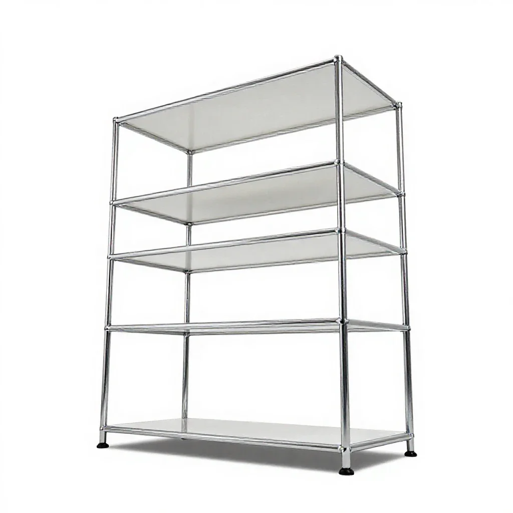 Bookcase isolated on a white background