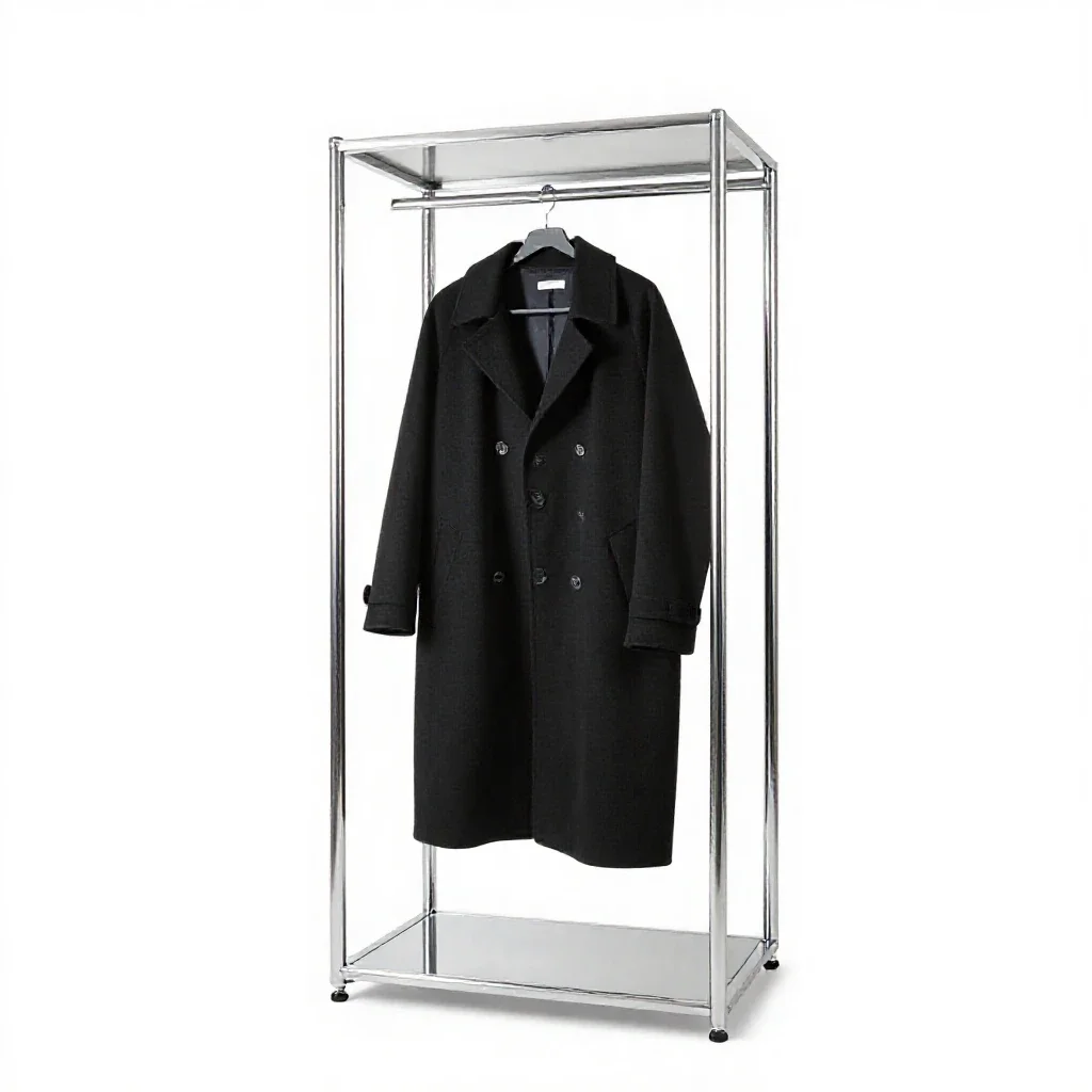 Coat closet isolated on a white background