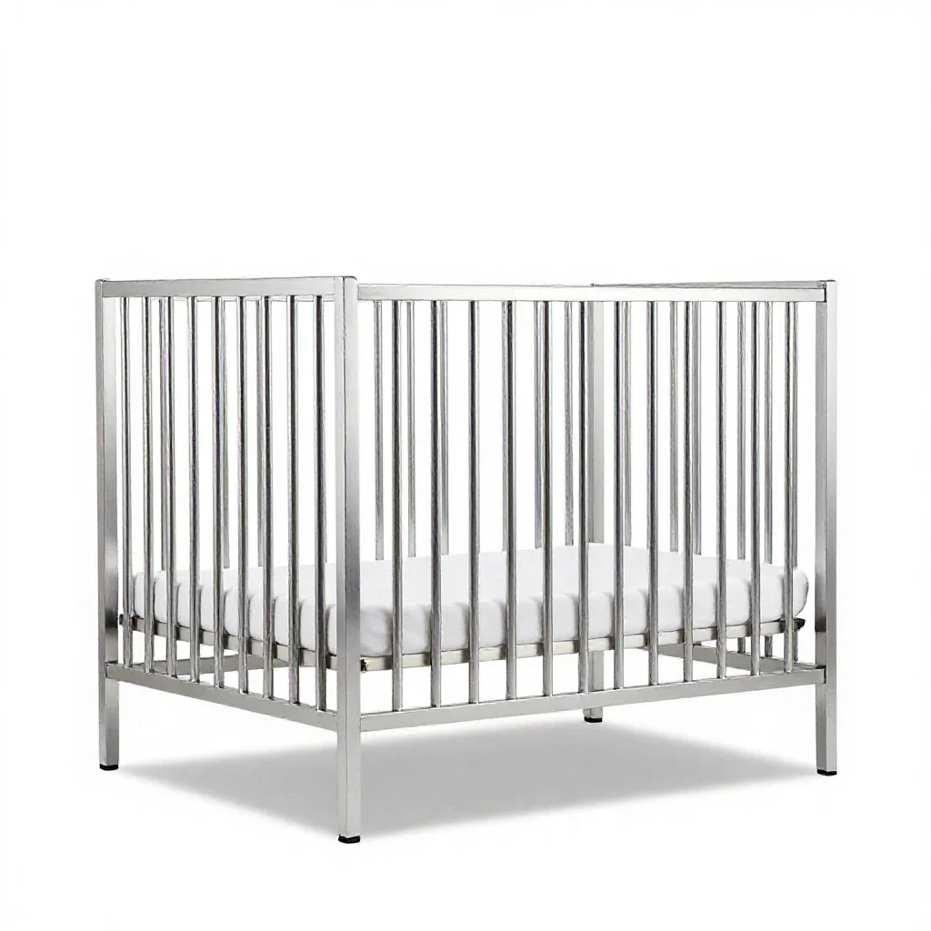 Crib isolated on a white background