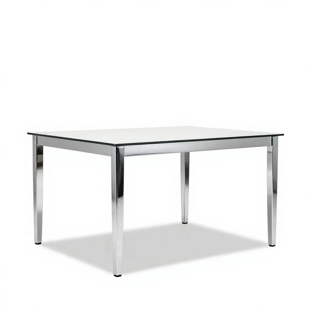 Dining-room table isolated on a white background
