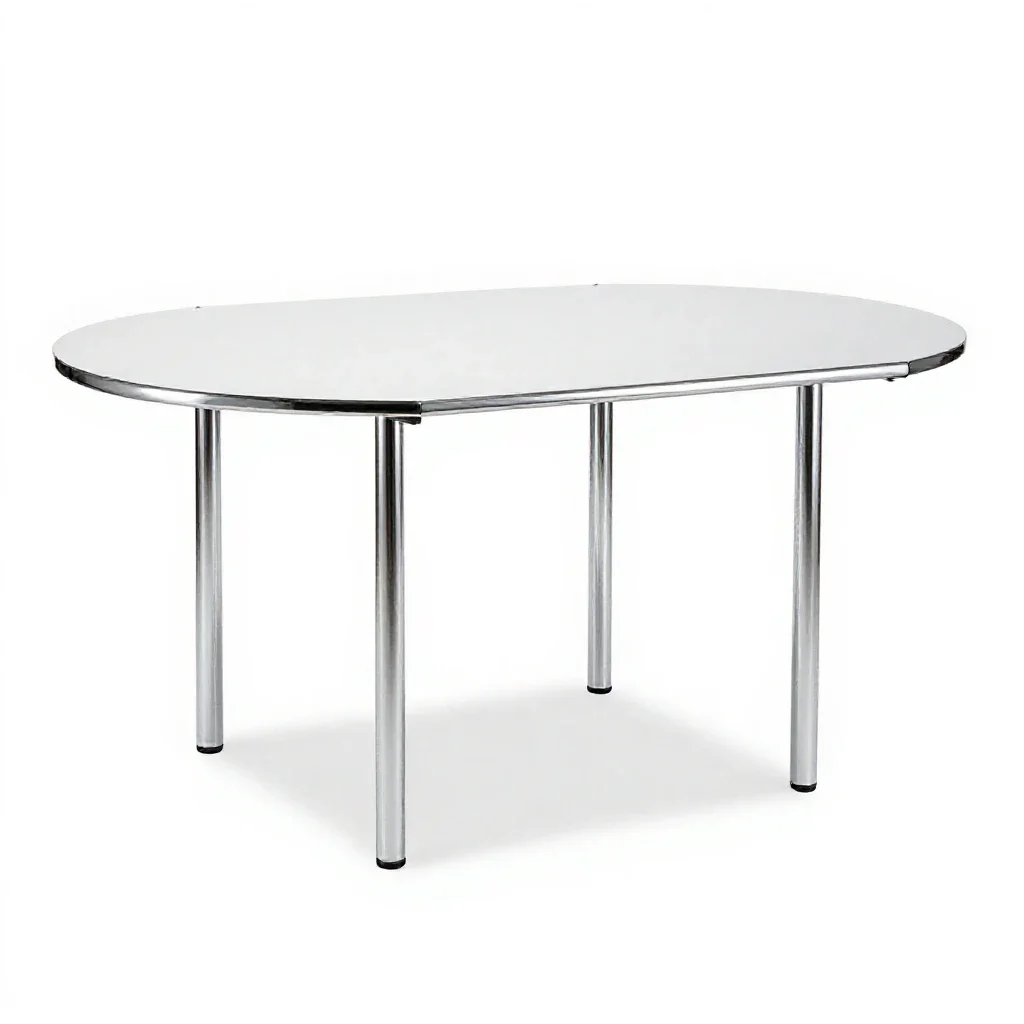 Drop-leaf table isolated on a white background
