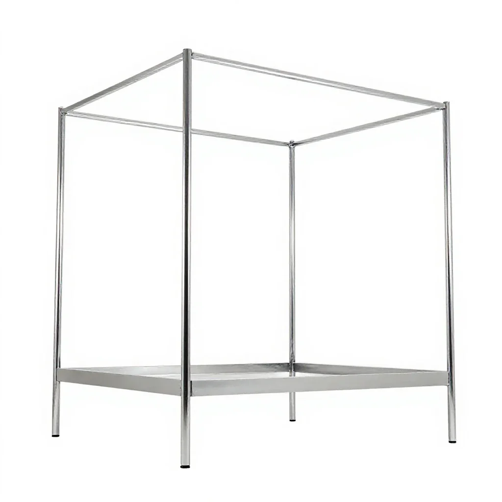Four-poster isolated on a white background