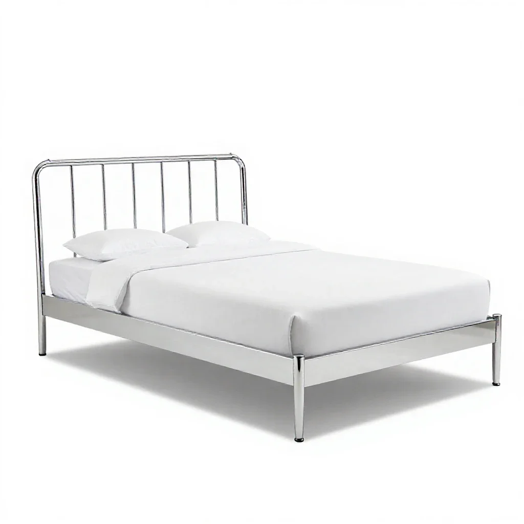 Marriage bed isolated on a white background