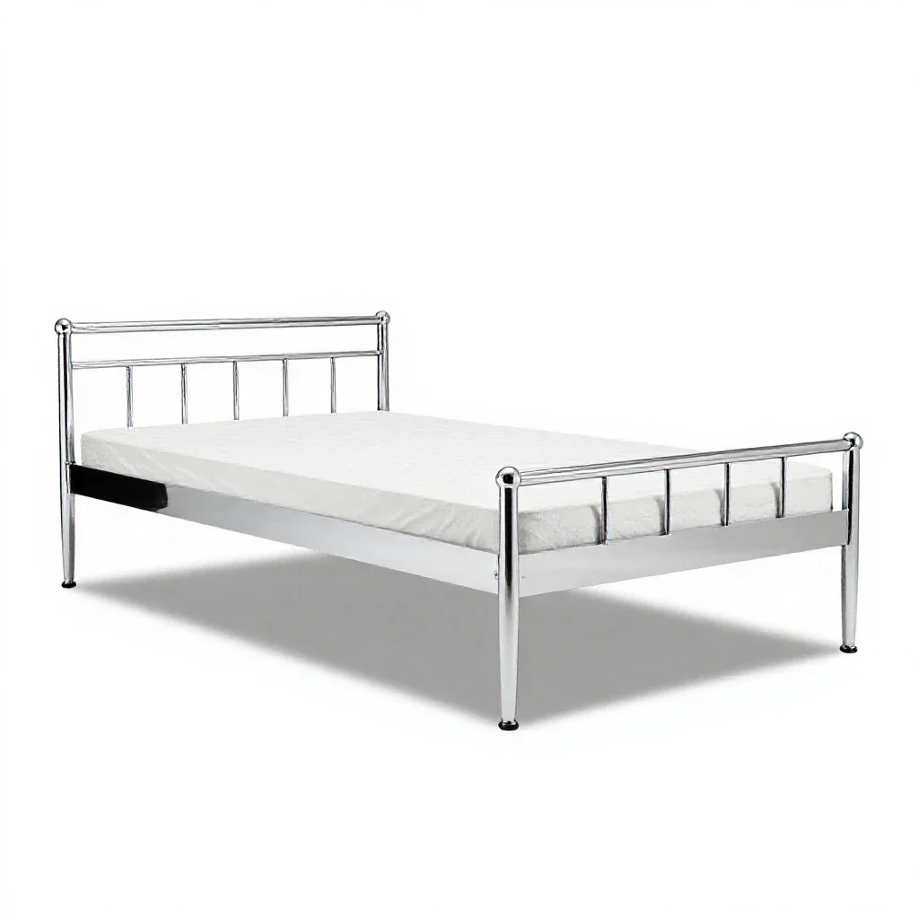 Plank-bed isolated on a white background