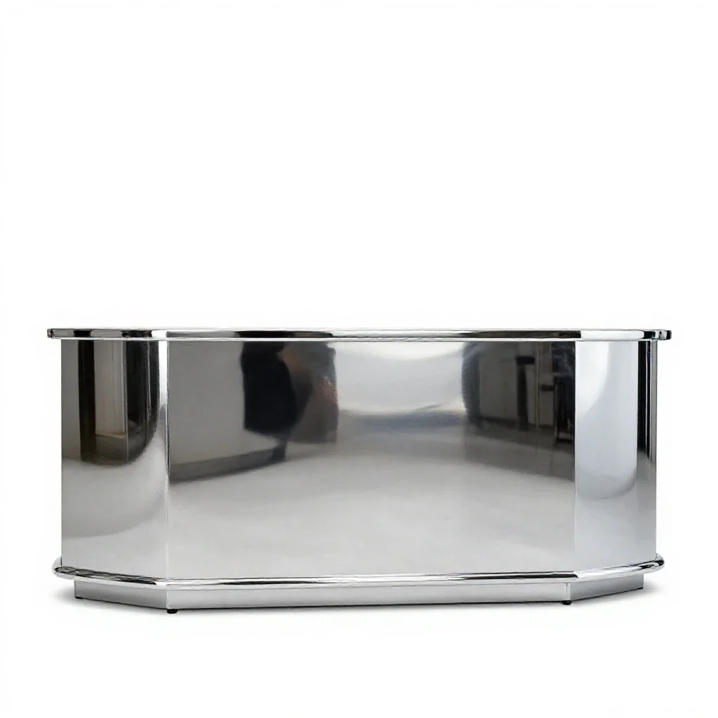 Reception desk isolated on a white background