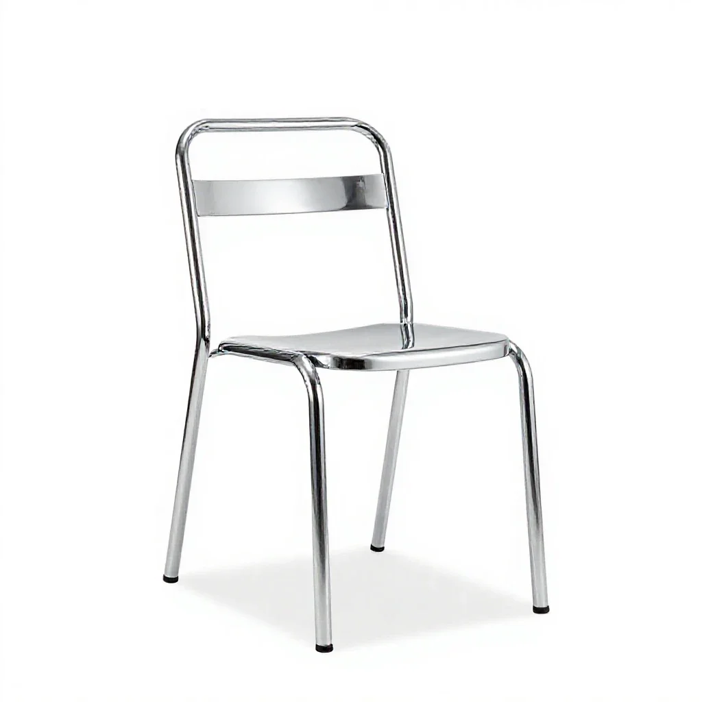 Straight chair isolated on a white background