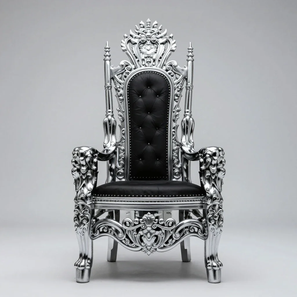Throne isolated on a white background