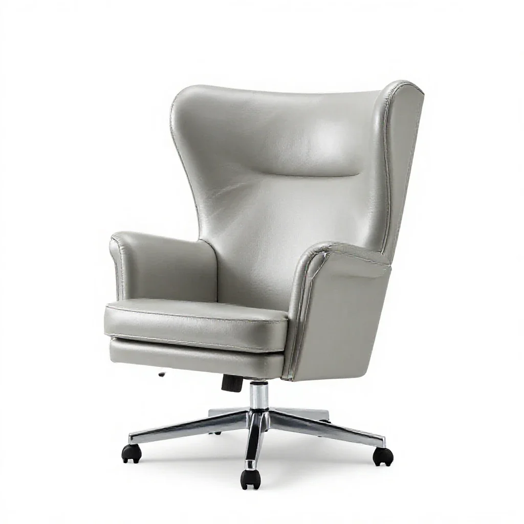 Wing chair isolated on a white background