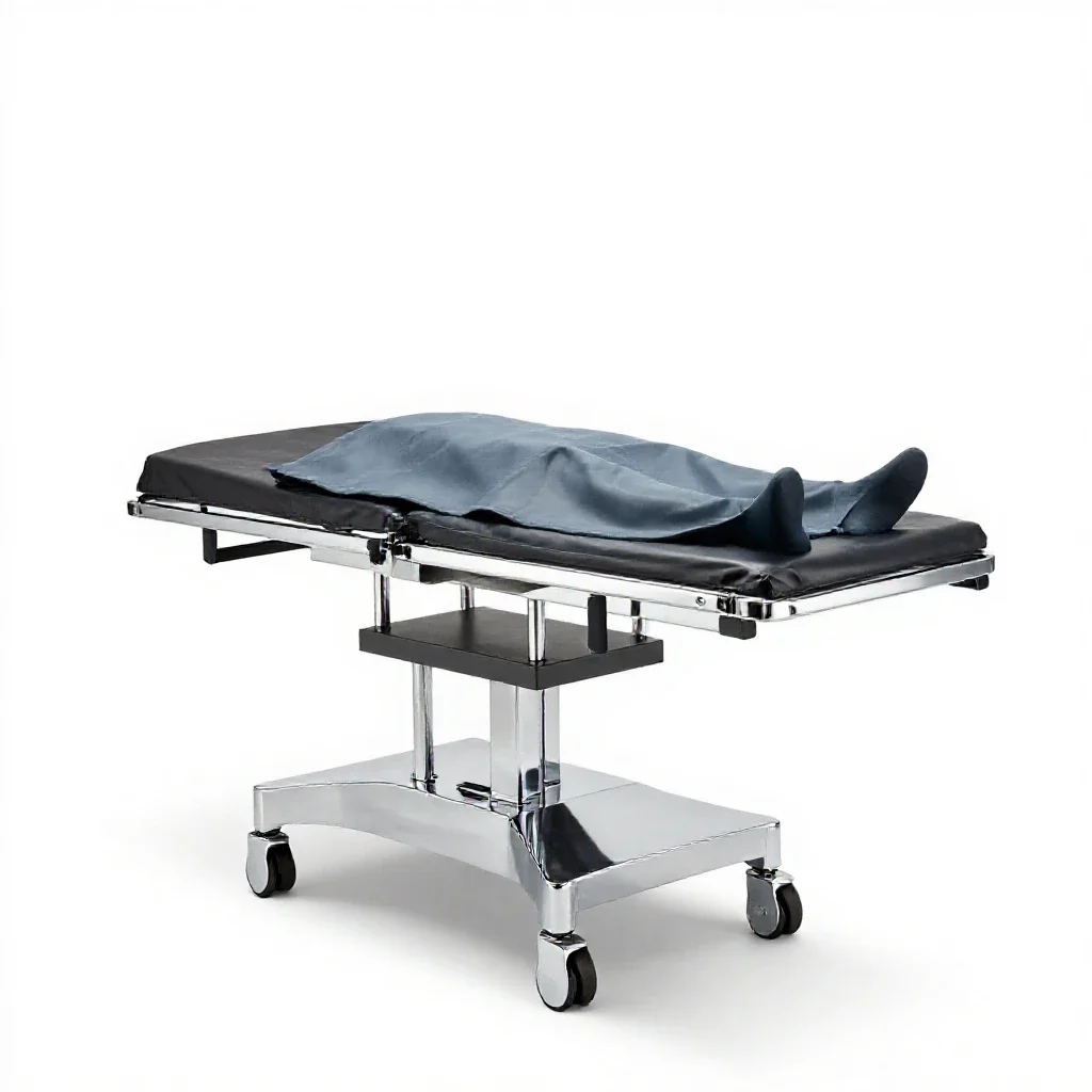 Operating table isolated on a white background