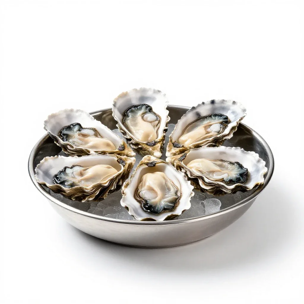Oyster bar isolated on a white background