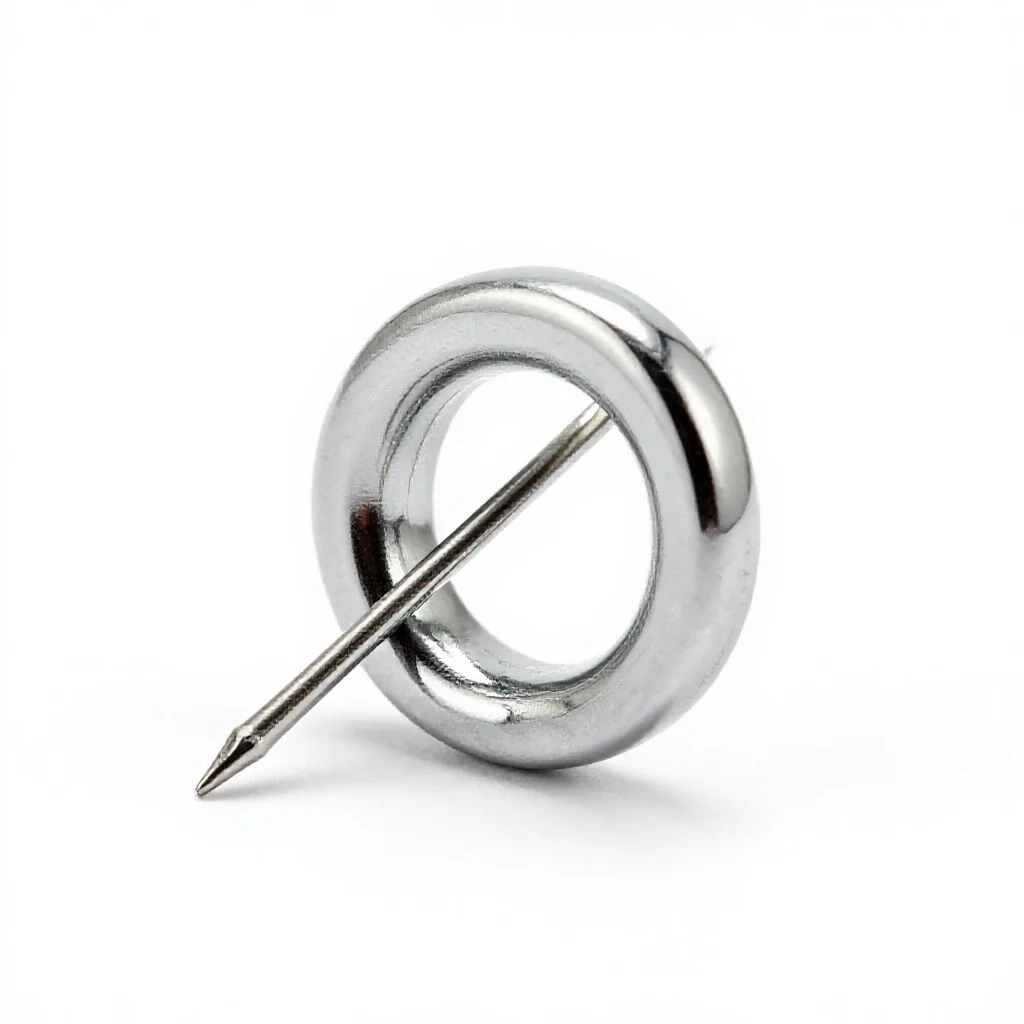 Bitt pin isolated on a white background
