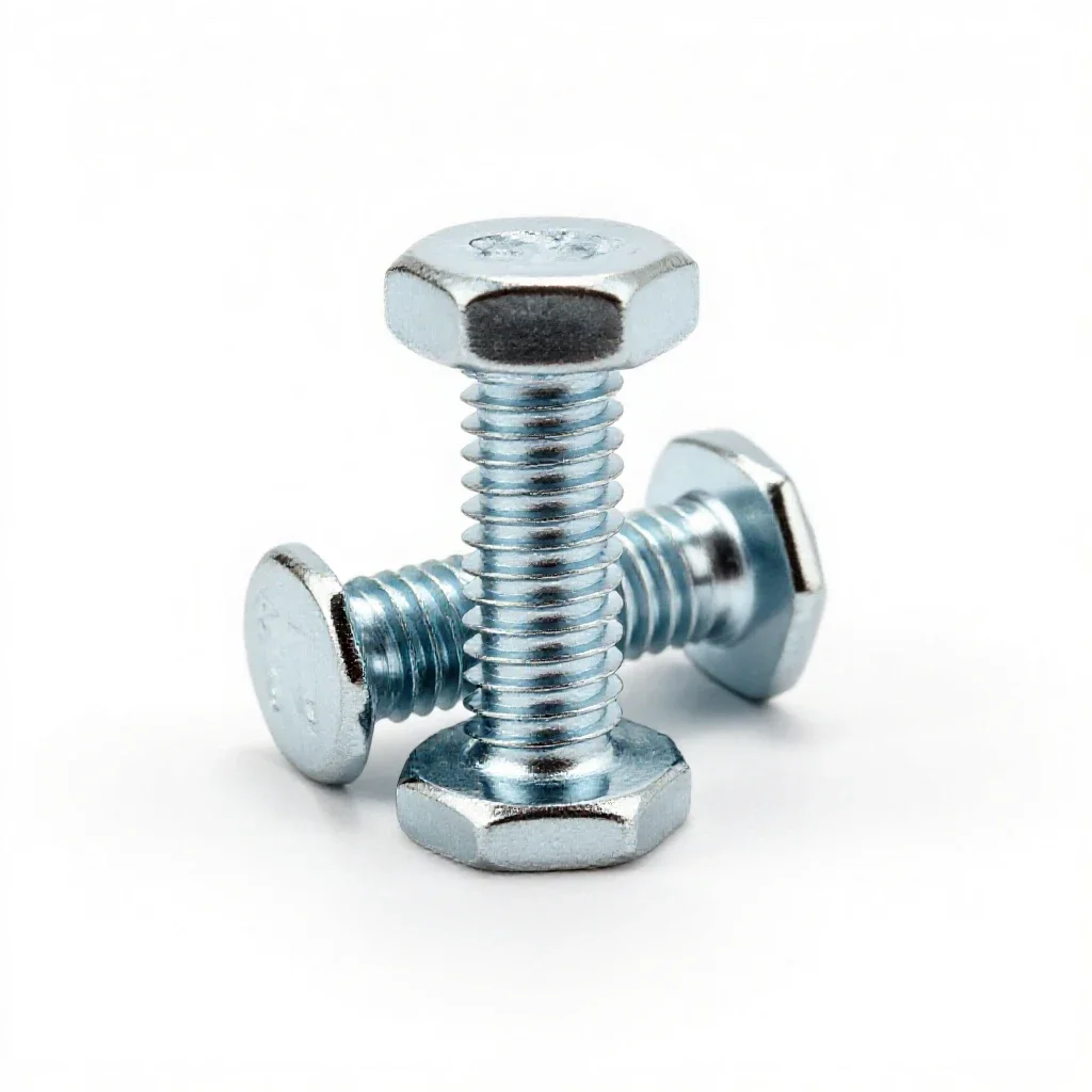 Carriage bolt isolated on a white background