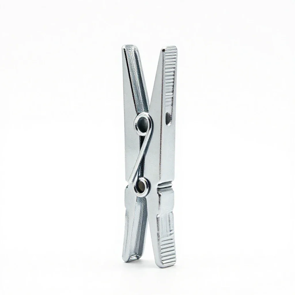 Clothespin isolated on a white background
