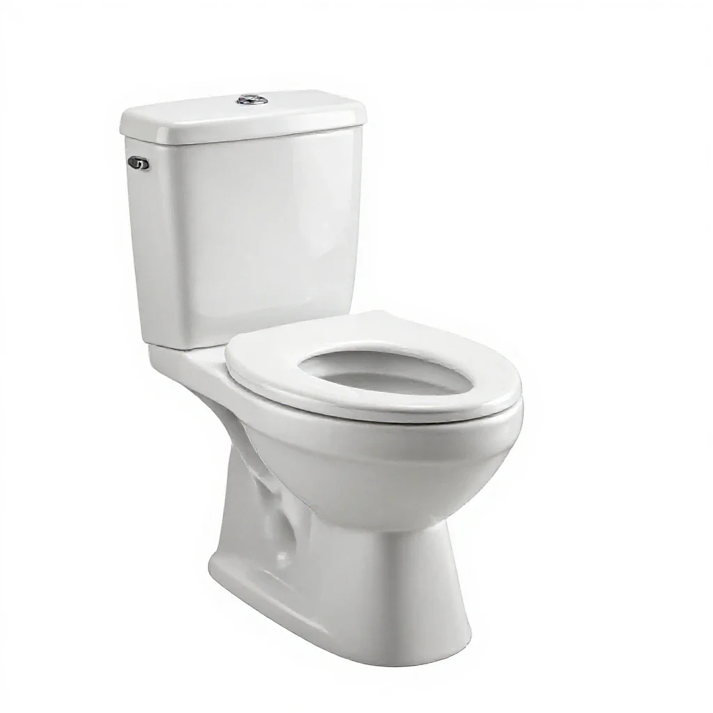 Flush toilet isolated on a white background