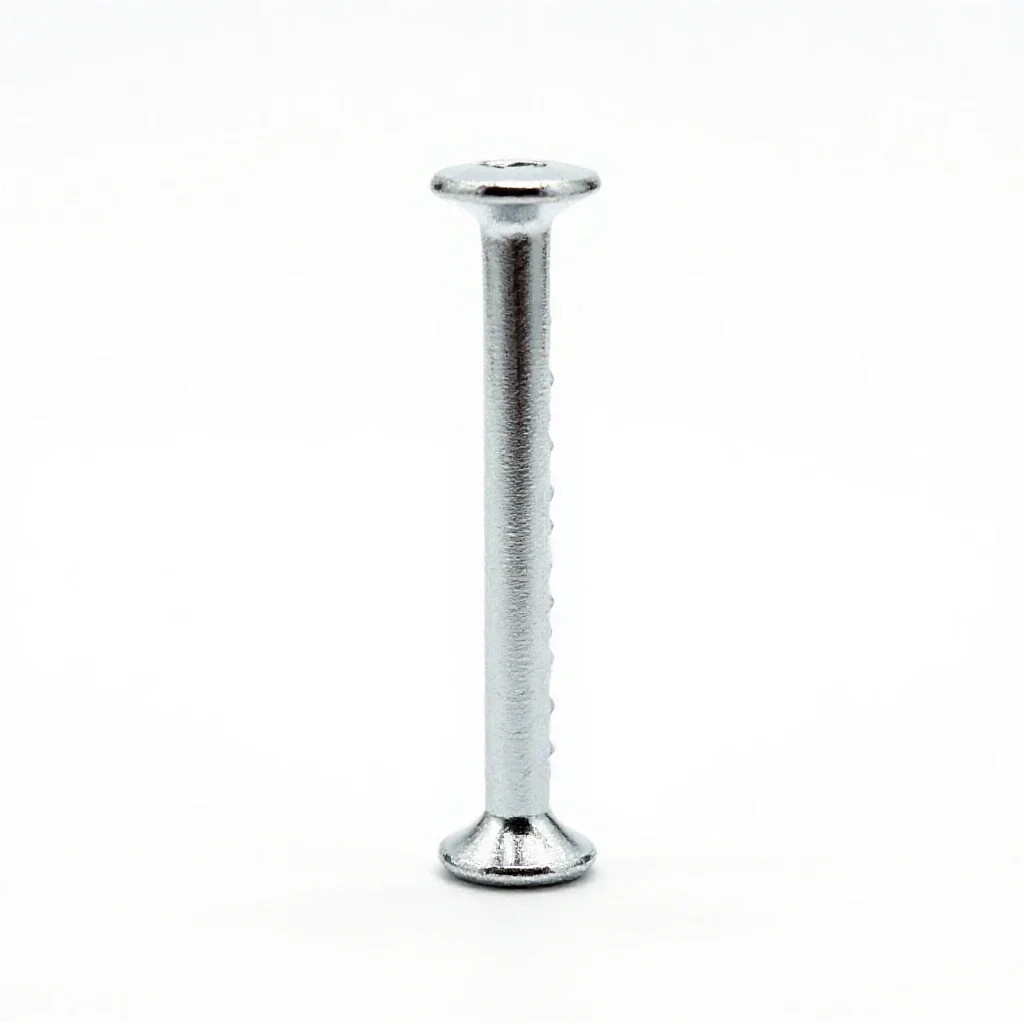 Fourpenny nail isolated on a white background