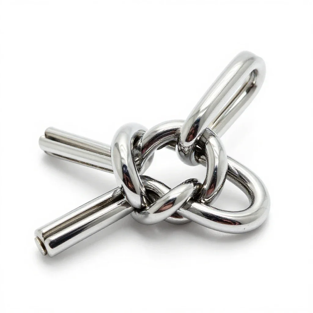 Granny knot isolated on a white background