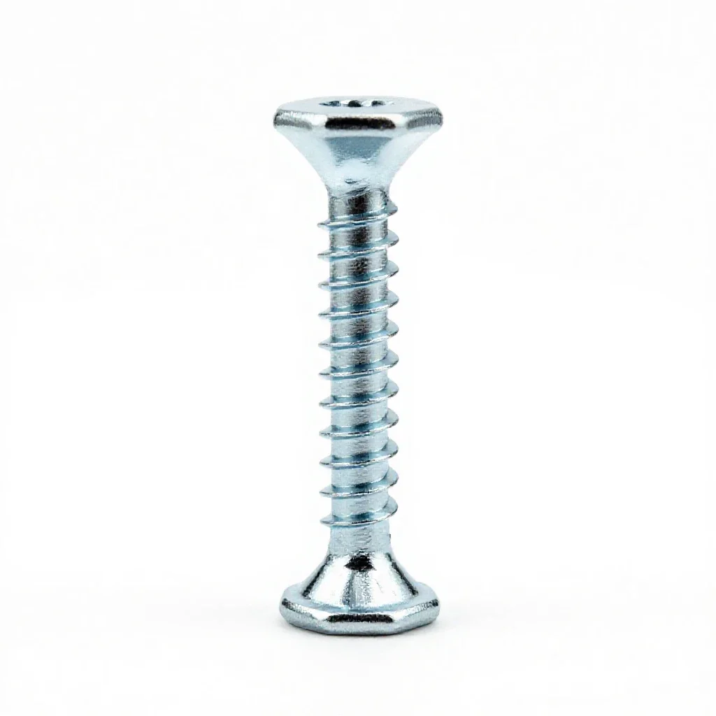Lag screw isolated on a white background