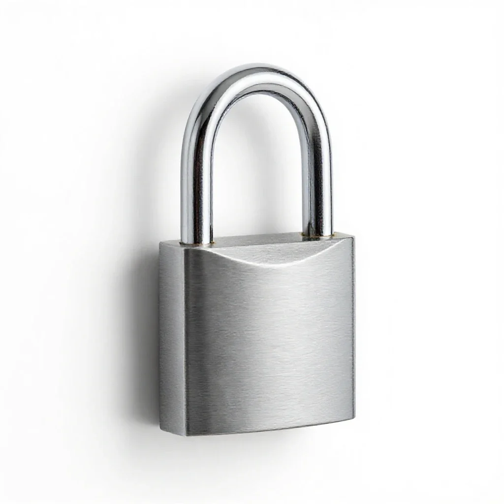 Lock isolated on a white background