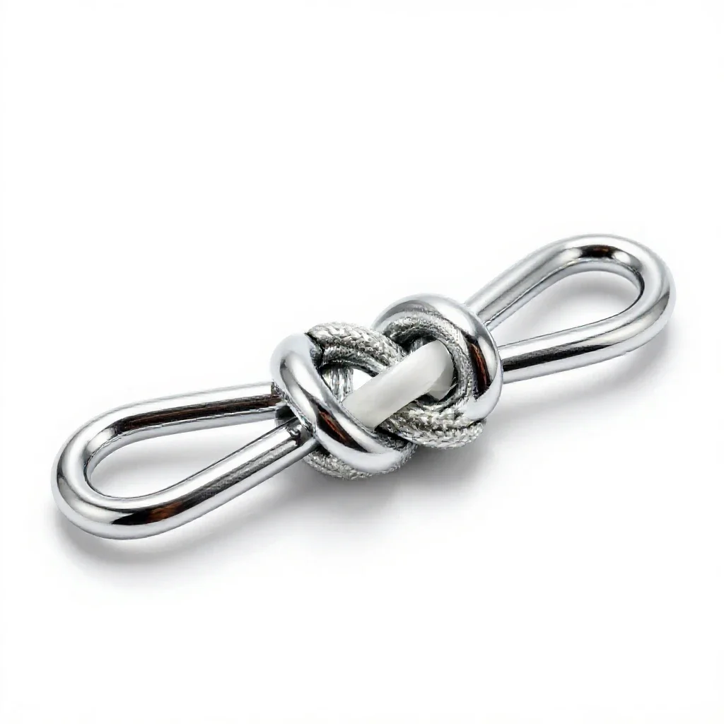 Loop knot isolated on a white background