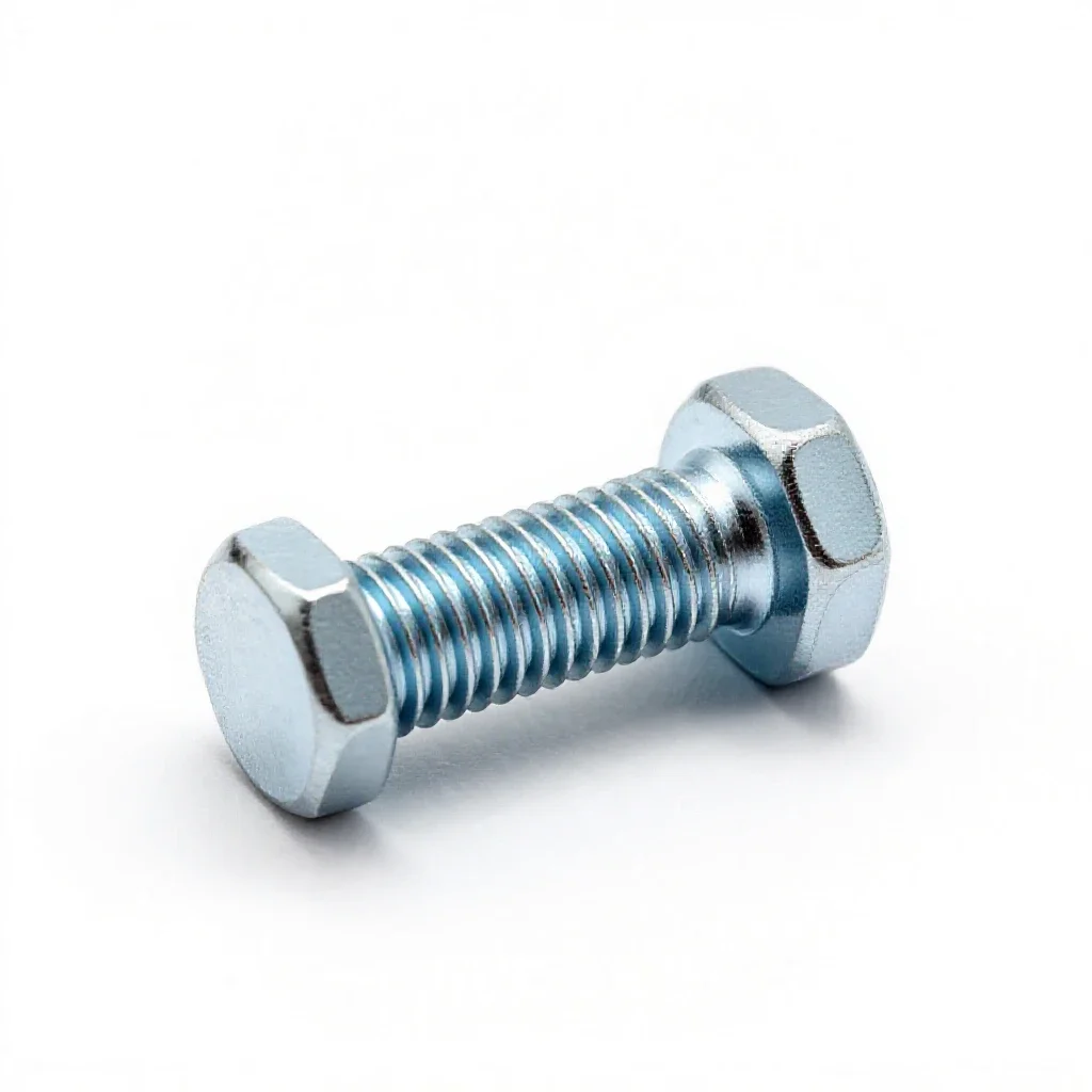 Machine bolt isolated on a white background
