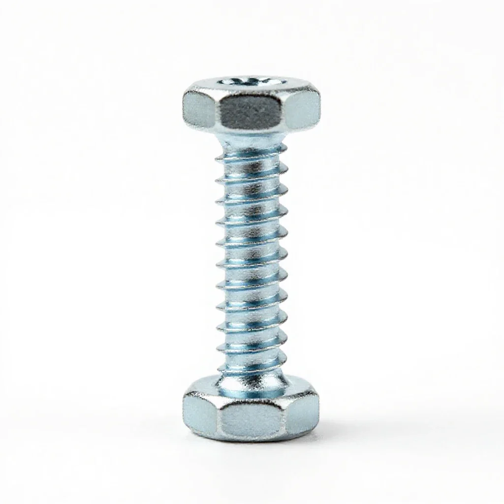 Machine screw isolated on a white background