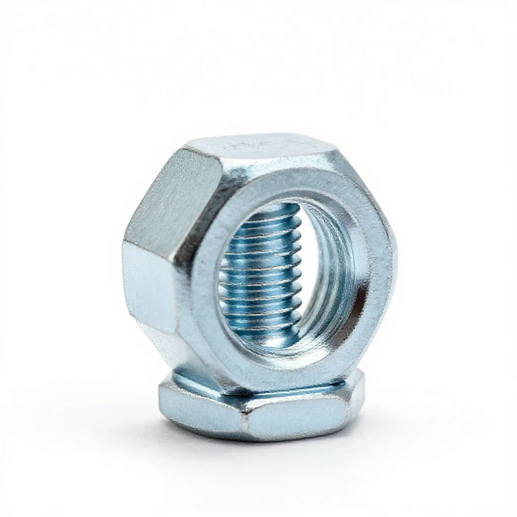 Nut and bolt isolated on a white background