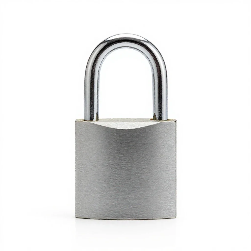 Padlock isolated on a white background