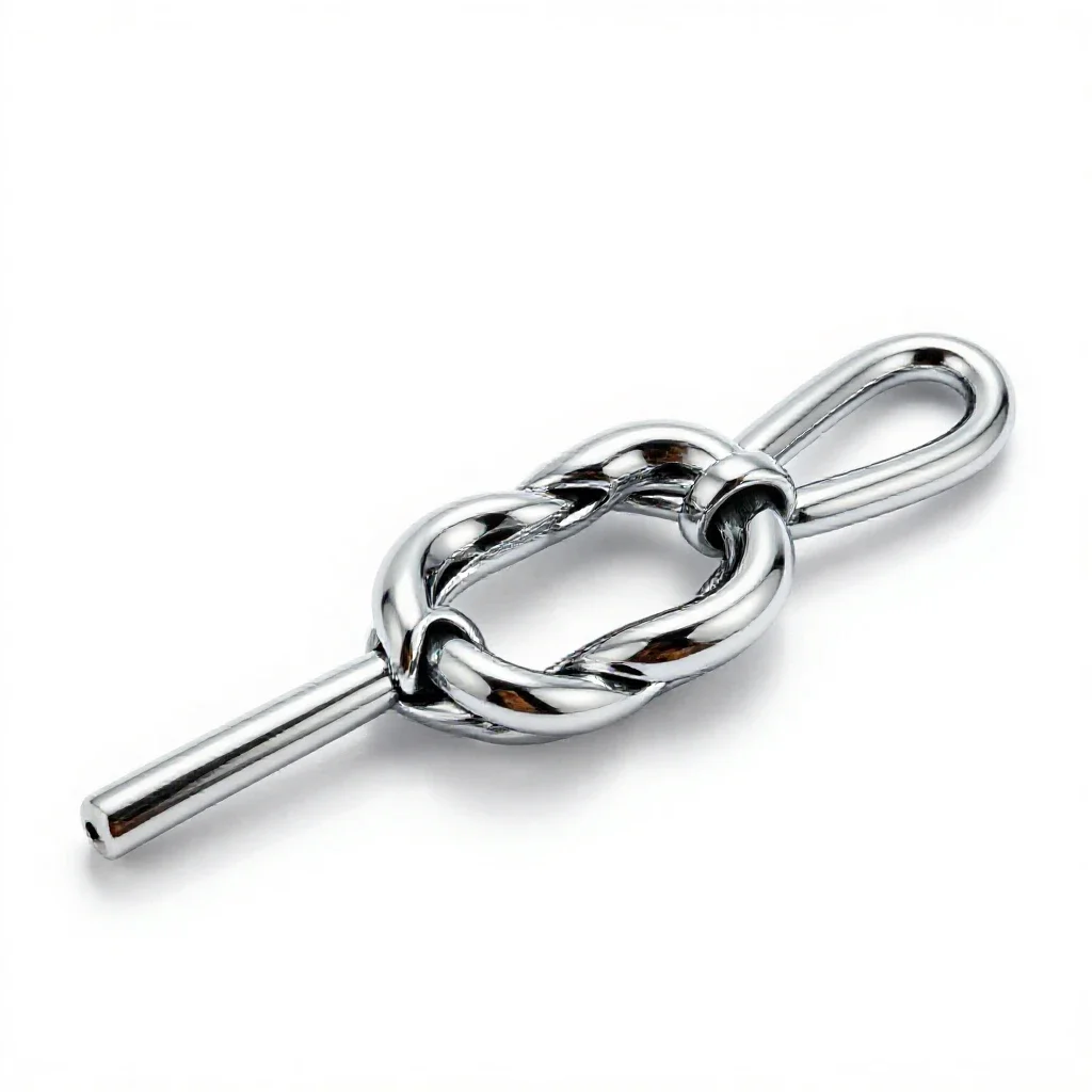 Reef knot isolated on a white background
