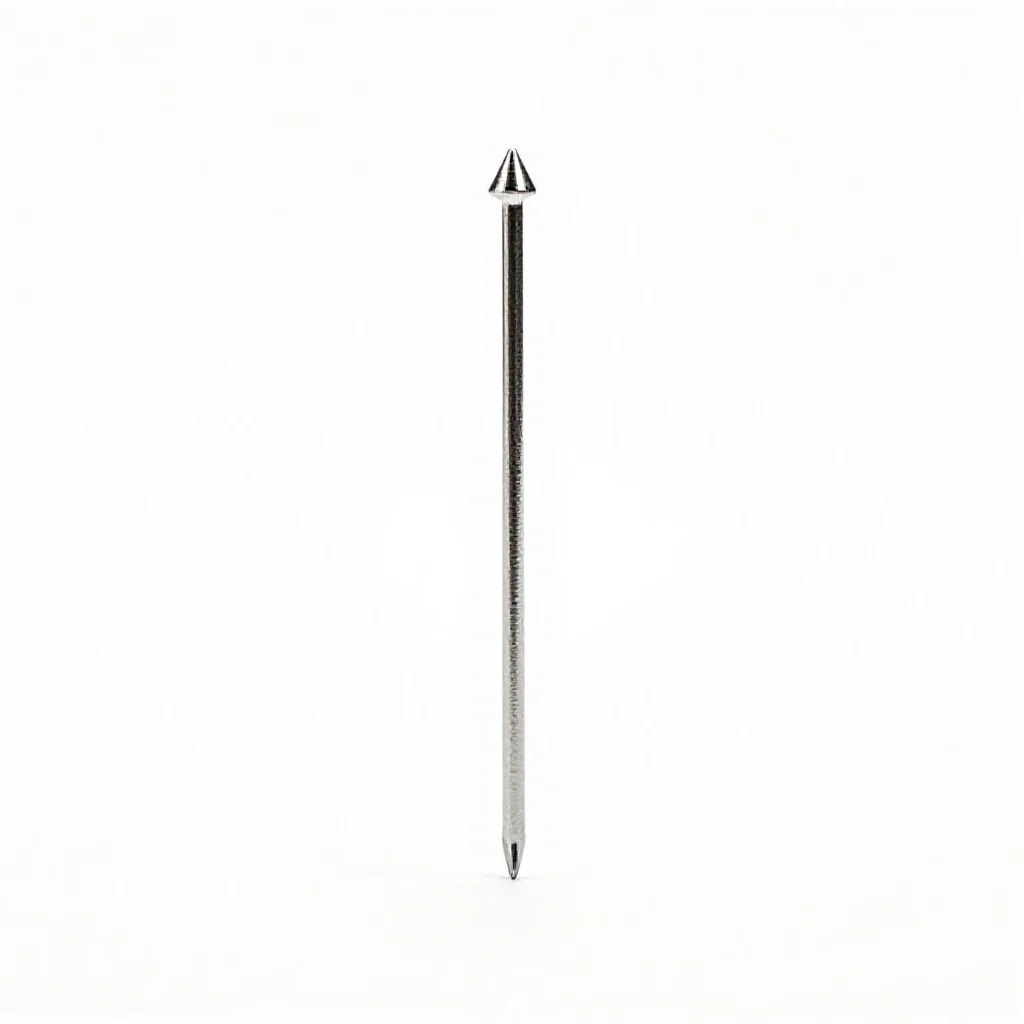 Straight pin isolated on a white background