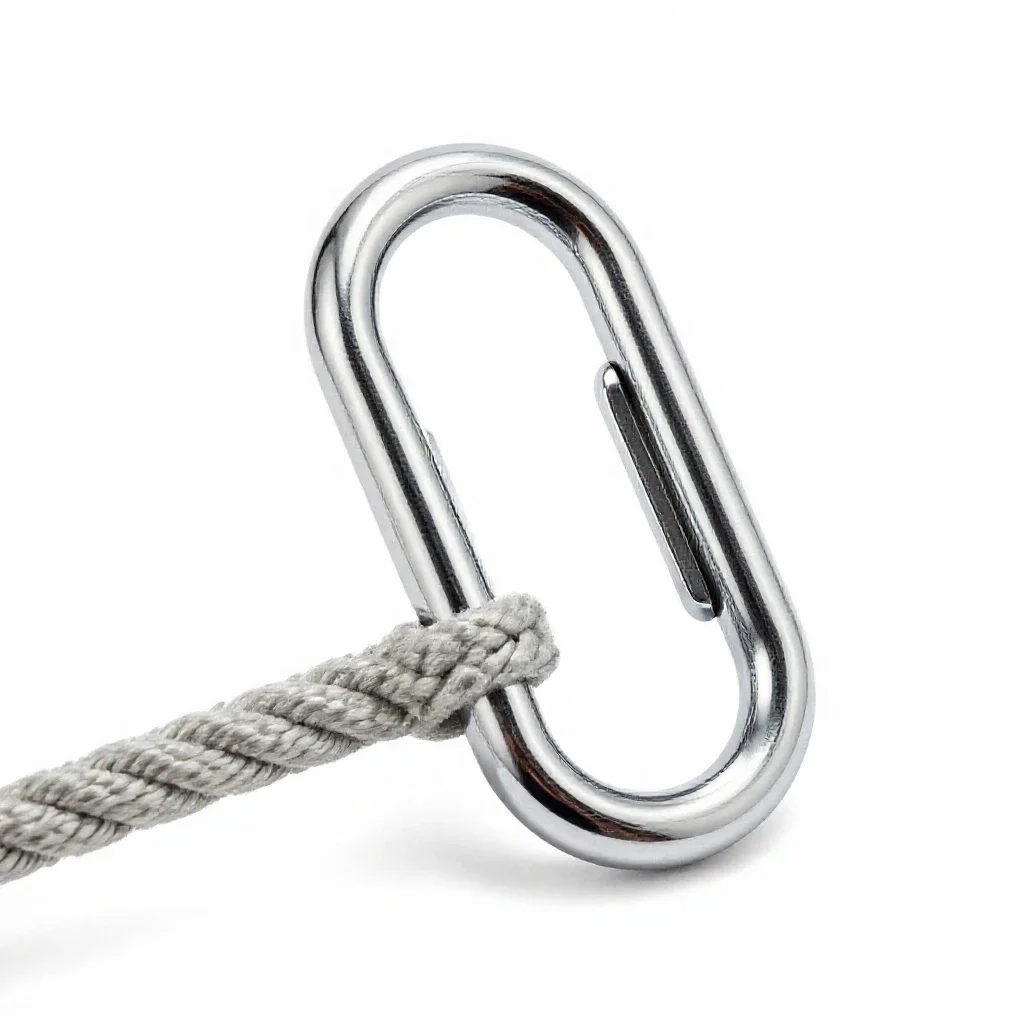 Timber hitch isolated on a white background