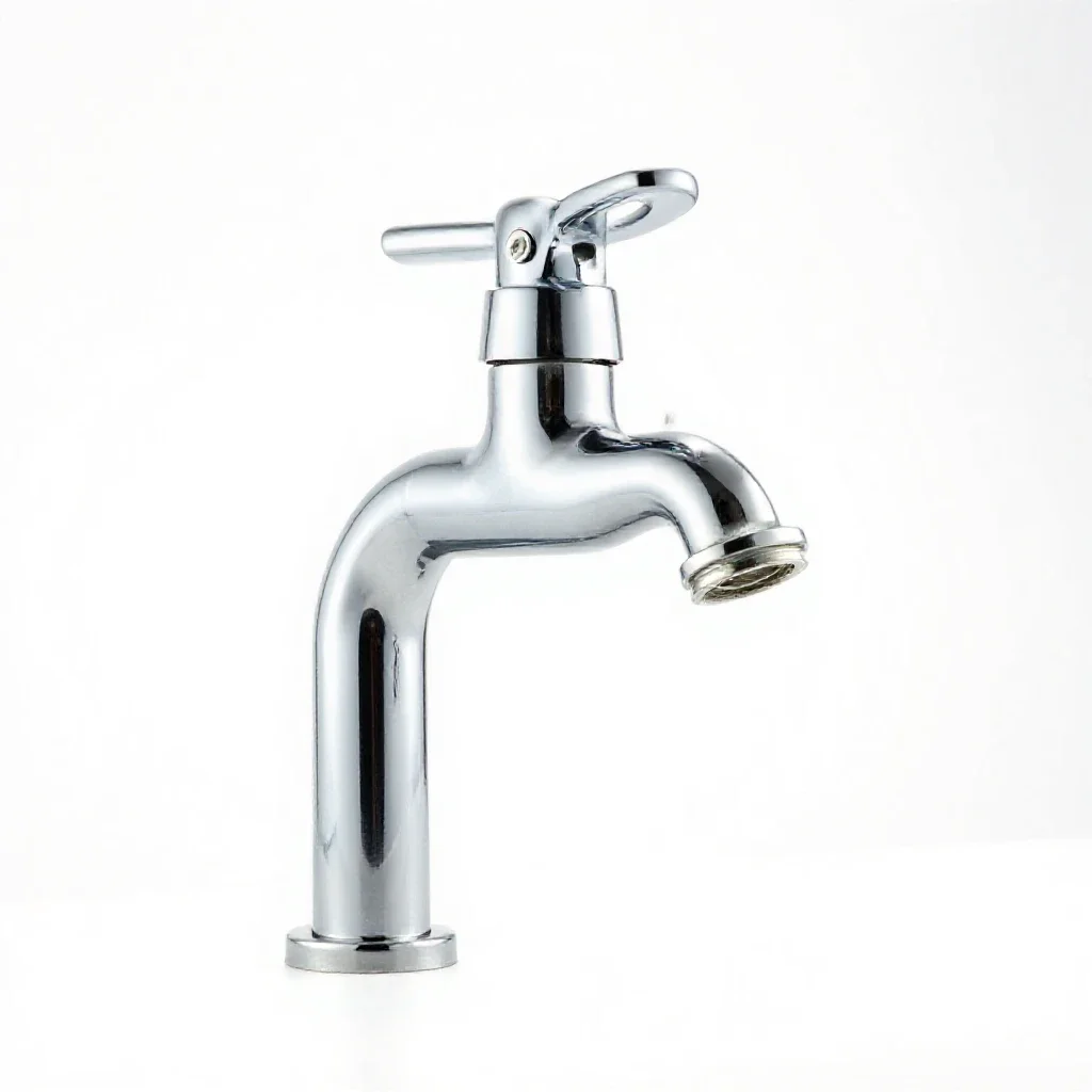 Water faucet isolated on a white background