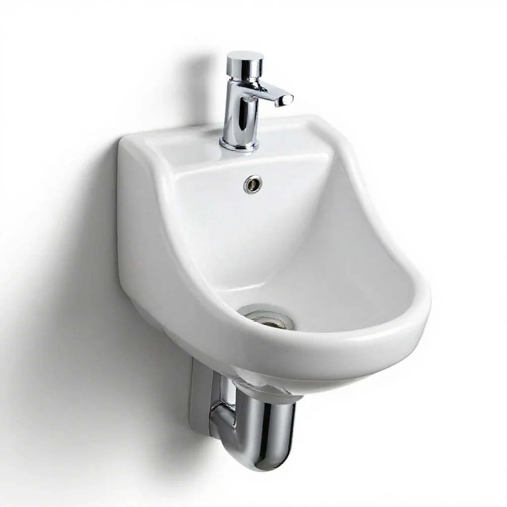 Urinal isolated on a white background