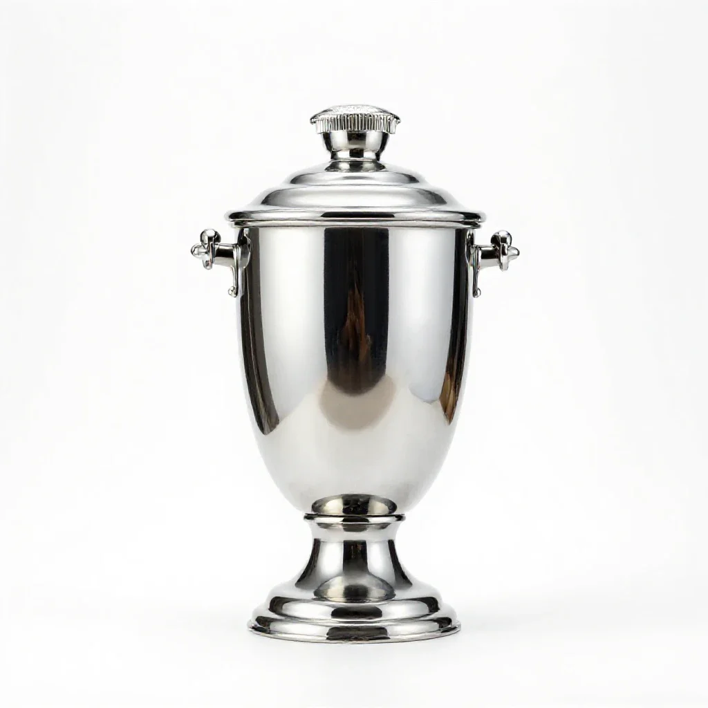 Coffee urn isolated on a white background