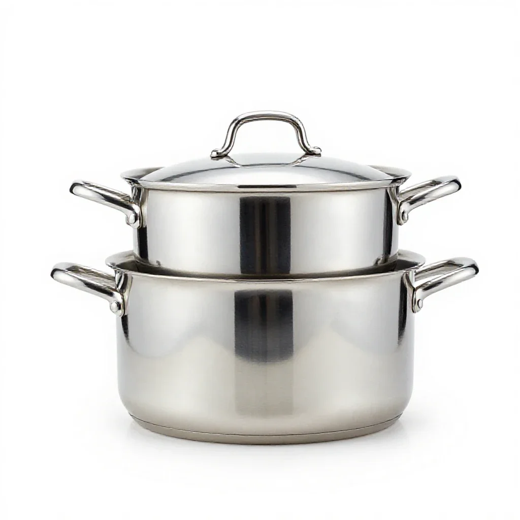 Double boiler isolated on a white background