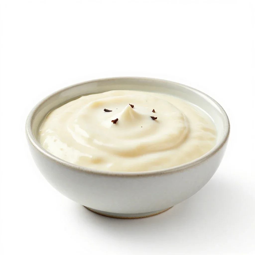 Bread sauce isolated on a white background