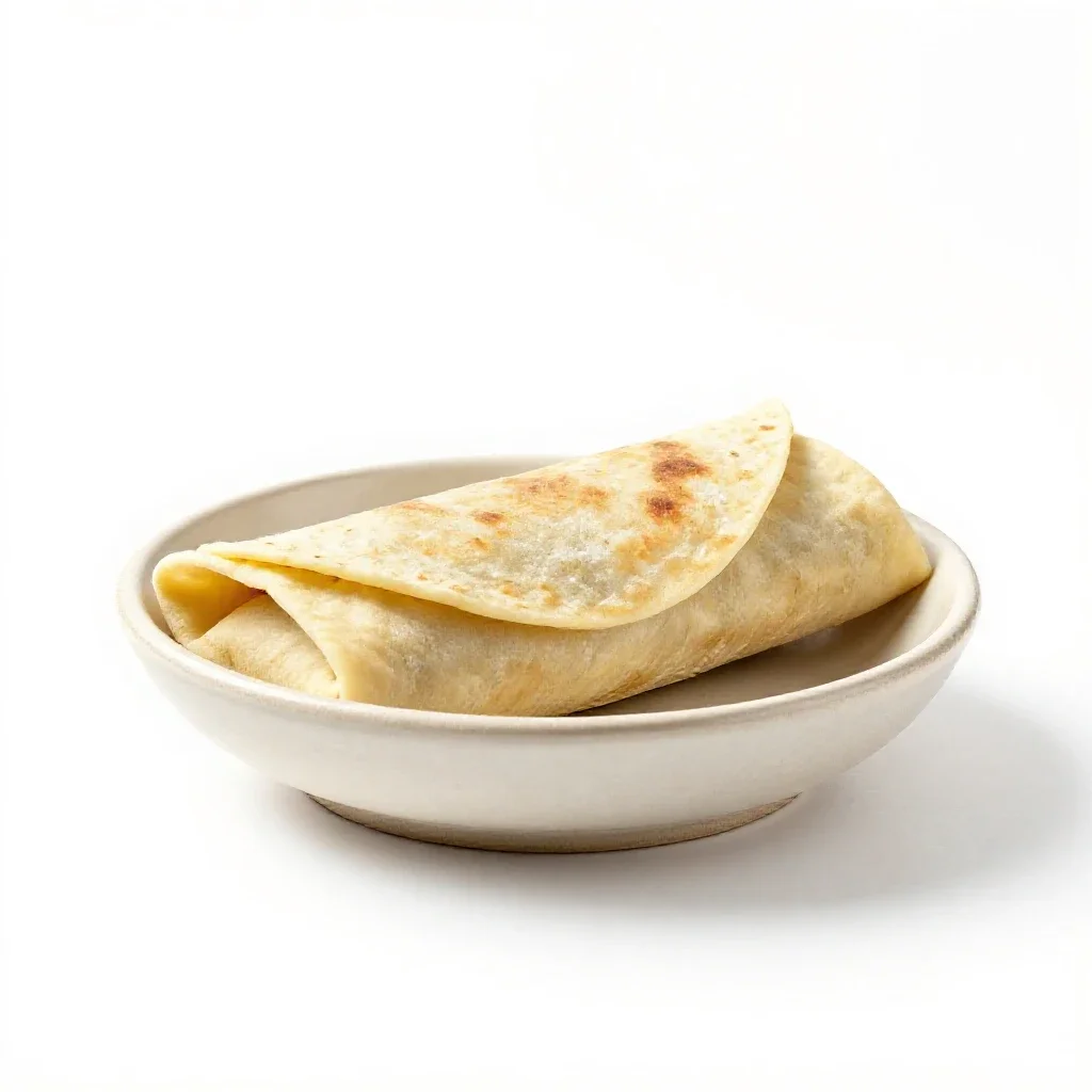 Burrito isolated on a white background