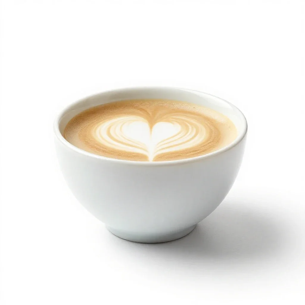 Cafe au lait isolated on a white background