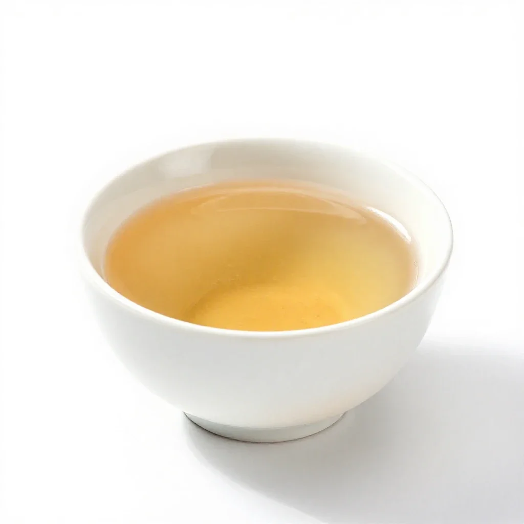 Cambric tea isolated on a white background